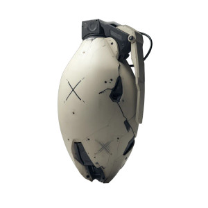 Futuristic Ceremonial Grenade Vinyl Car Decal Sticker – Waterproof & UV-Resistant 8"