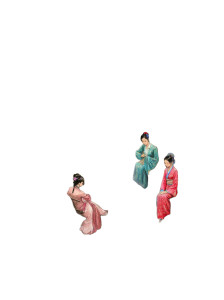 Tang Dynasty Women Vinyl Car Decal Sticker – Waterproof & UV-Resistant 8"