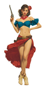 Cowboy Funk Vinyl Car Decal Sticker – Waterproof & UV-Resistant 8"