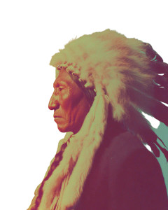 Native American Chief Vinyl Car Decal Sticker – Waterproof & UV-Resistant 8"