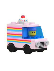 Lego Ice Cream Truck Vinyl Car Decal Sticker – Waterproof & UV-Resistant 8"