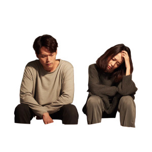 Korean Couple Sofa Vinyl Car Decal Sticker – Waterproof & UV-Resistant 8"