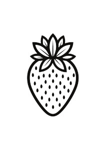 Strawberry Icon Vinyl Car Decal Sticker – Waterproof & UV-Resistant 8"