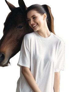 Woman With Horse Vinyl Car Decal Sticker – Waterproof & UV-Resistant 8" Woman With Horse Vinyl Car Decal Sticker – Waterproof & UV-Resistant 8"