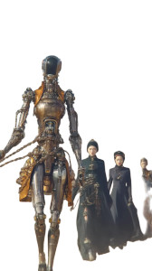 Futuristic Robot Leader Vinyl Car Decal Sticker – Waterproof & UV-Resistant 8"