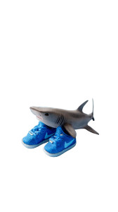 Shark-Human Hybrid Baby Vinyl Car Decal Sticker – Waterproof & UV-Resistant 8"