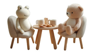 Cozy Plush Scene Vinyl Car Decal Sticker – Waterproof & UV-Resistant 8"