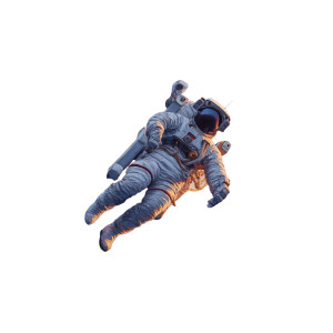 Floating Astronaut V18 Vinyl Car Decal Sticker – Waterproof & UV-Resistant 8"
