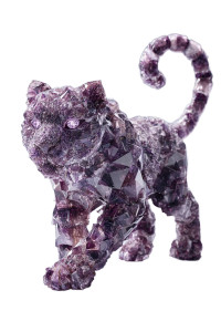 Amethyst Snow Leopard V4 Vinyl Car Decal Sticker – Waterproof & UV-Resistant 8"