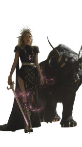 Goddess And Mythical Beast Vinyl Car Decal Sticker – Waterproof & UV-Resistant 8"