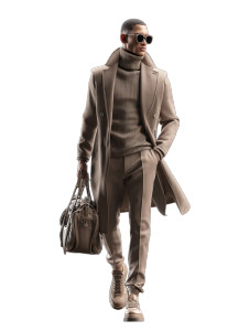 Male Fashion Render Vinyl Car Decal Sticker – Waterproof & UV-Resistant 8"