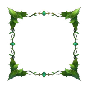 Vine Frame Icon Vinyl Car Decal Sticker – Waterproof & UV-Resistant 8"