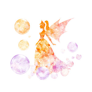 Fairytale Lady Vinyl Car Decal Sticker – Waterproof & UV-Resistant 8"