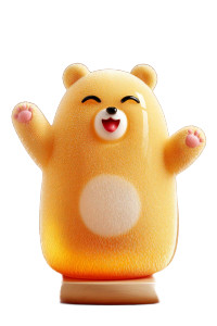 3D Bear Figurine Vinyl Car Decal Sticker – Waterproof & UV-Resistant 8"