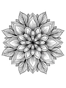 Mandala Coloring Book Vinyl Car Decal Sticker – Waterproof & UV-Resistant 8"