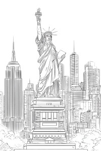 Statue Of Liberty V6 Vinyl Car Decal Sticker – Waterproof & UV-Resistant 8"