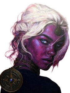 Fantasy Compass Woman Vinyl Car Decal Sticker – Waterproof & UV-Resistant 8"