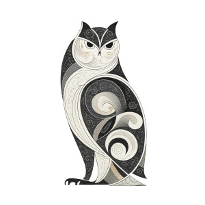 Owl Silhouette Vinyl Car Decal Sticker – Waterproof & UV-Resistant 8"