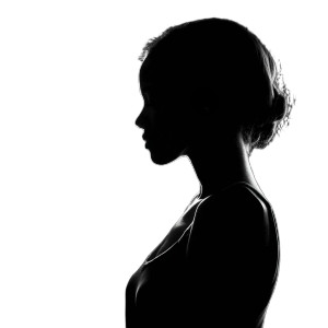 Silhouette Woman Vinyl Car Decal Sticker – Waterproof & UV-Resistant 8"