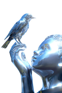 Metallic Child Face Vinyl Car Decal Sticker – Waterproof & UV-Resistant 8"