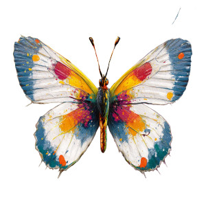 Vibrant Butterfly Painting Vinyl Car Decal Sticker – Waterproof & UV-Resistant 8" Vibrant Butterfly Painting Vinyl Car Decal Sticker – Waterproof & UV-Resistant 8"