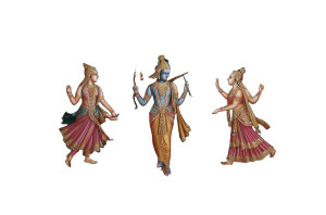 Pichwai Painting Vinyl Car Decal Sticker – Waterproof & UV-Resistant 8"