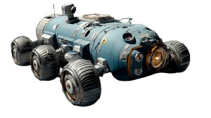 Lunar Spacecraft Vinyl Car Decal Sticker – Waterproof & UV-Resistant 8"