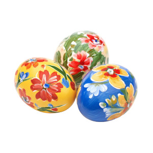 Hand-Painted Easter Eggs Vinyl Car Decal Sticker – Waterproof & UV-Resistant 8"