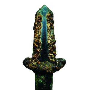 Rusty Iron Dagger Vinyl Car Decal Sticker – Waterproof & UV-Resistant 8"