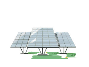 Solar Panels Illustration Vinyl Car Decal Sticker – Waterproof & UV-Resistant 8"
