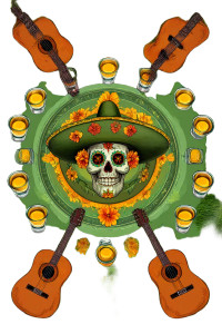 Mexican Skull Art V2 Vinyl Car Decal Sticker – Waterproof & UV-Resistant 8"