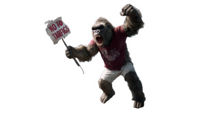 Angry King Kong Vinyl Car Decal Sticker – Waterproof & UV-Resistant 8"