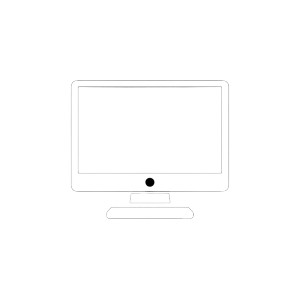 Pc Desktop Symbol Vinyl Car Decal Sticker – Waterproof & UV-Resistant 8"