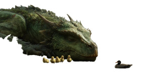 Serene Green Dragon Vinyl Car Decal Sticker – Waterproof & UV-Resistant 8"