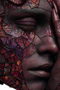 Galaxy Devil Portrait Vinyl Car Decal Sticker – Waterproof & UV-Resistant 8"