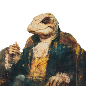 Champagne Tyrant Vinyl Car Decal Sticker – Waterproof & UV-Resistant 8"