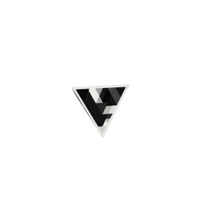 Black Triangle Vinyl Car Decal Sticker – Waterproof & UV-Resistant 8"