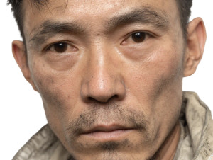 Chinese Office Worker Vinyl Car Decal Sticker – Waterproof & UV-Resistant 8"