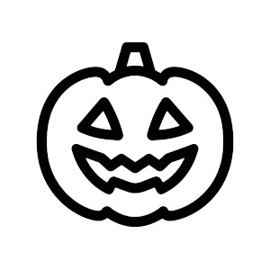 Halloween Pumpkin Icon Vinyl Car Decal Sticker – Waterproof & UV-Resistant 8"