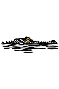 Crocodile Vinyl Car Decal Sticker – Waterproof & UV-Resistant 8" Crocodile Vinyl Car Decal Sticker – Waterproof & UV-Resistant 8"