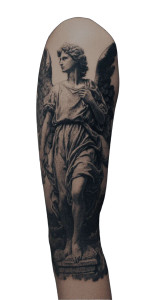 Angel Tattoo Design V7 Vinyl Car Decal Sticker – Waterproof & UV-Resistant 8"