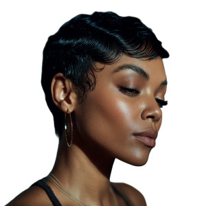 Stylish Pixie Cut Vinyl Car Decal Sticker – Waterproof & UV-Resistant 8"