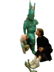 Stylized Chinese Child Vinyl Car Decal Sticker – Waterproof & UV-Resistant 8"