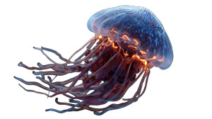 Cyberpunk Alien Vinyl Car Decal Sticker – Waterproof & UV-Resistant 8"