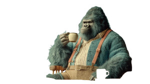 Gorilla Banker V2 Vinyl Car Decal Sticker – Waterproof & UV-Resistant 8"