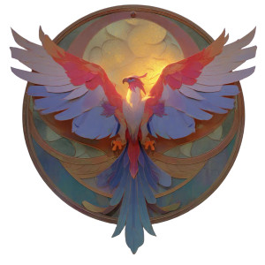 Garuda Icon Vinyl Car Decal Sticker – Waterproof & UV-Resistant 8"