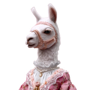 Dolly Llama Vinyl Car Decal Sticker – Waterproof & UV-Resistant 8"