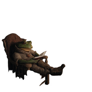 Frog In Recliner Vinyl Car Decal Sticker – Waterproof & UV-Resistant 8"
