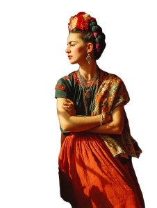 Frida Kahlo Portrait V2 Vinyl Car Decal Sticker – Waterproof & UV-Resistant 8"