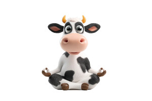 Cartoon Lotus Cow Vinyl Car Decal Sticker – Waterproof & UV-Resistant 8" Cartoon Lotus Cow Vinyl Car Decal Sticker – Waterproof & UV-Resistant 8"
